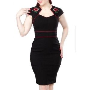 Hell Bunny Vixen Pinup pencil dress